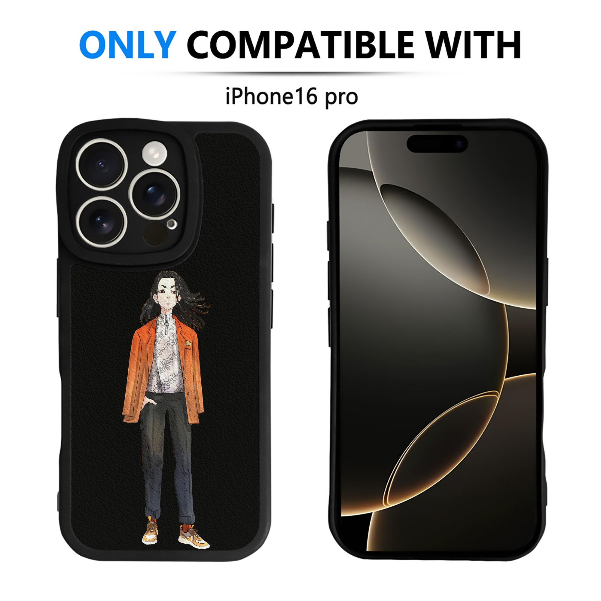 （画像用） 東京リベンジャーズ Tokyo Revengers 【iPhone 16シリーズ対応】シリコンスマホケース（レザー調） 材質：シリコン